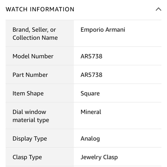 💎EMPORIO ARMANI 💎women’s bracelet watch with mineral crystals . - Picture 13 of 15